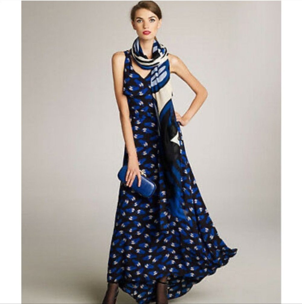 NWT DVF Therese Silk Maxi Dress